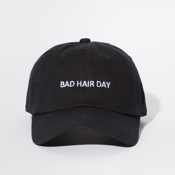 Accessories - NEW! Bad Hair Day Black Cap